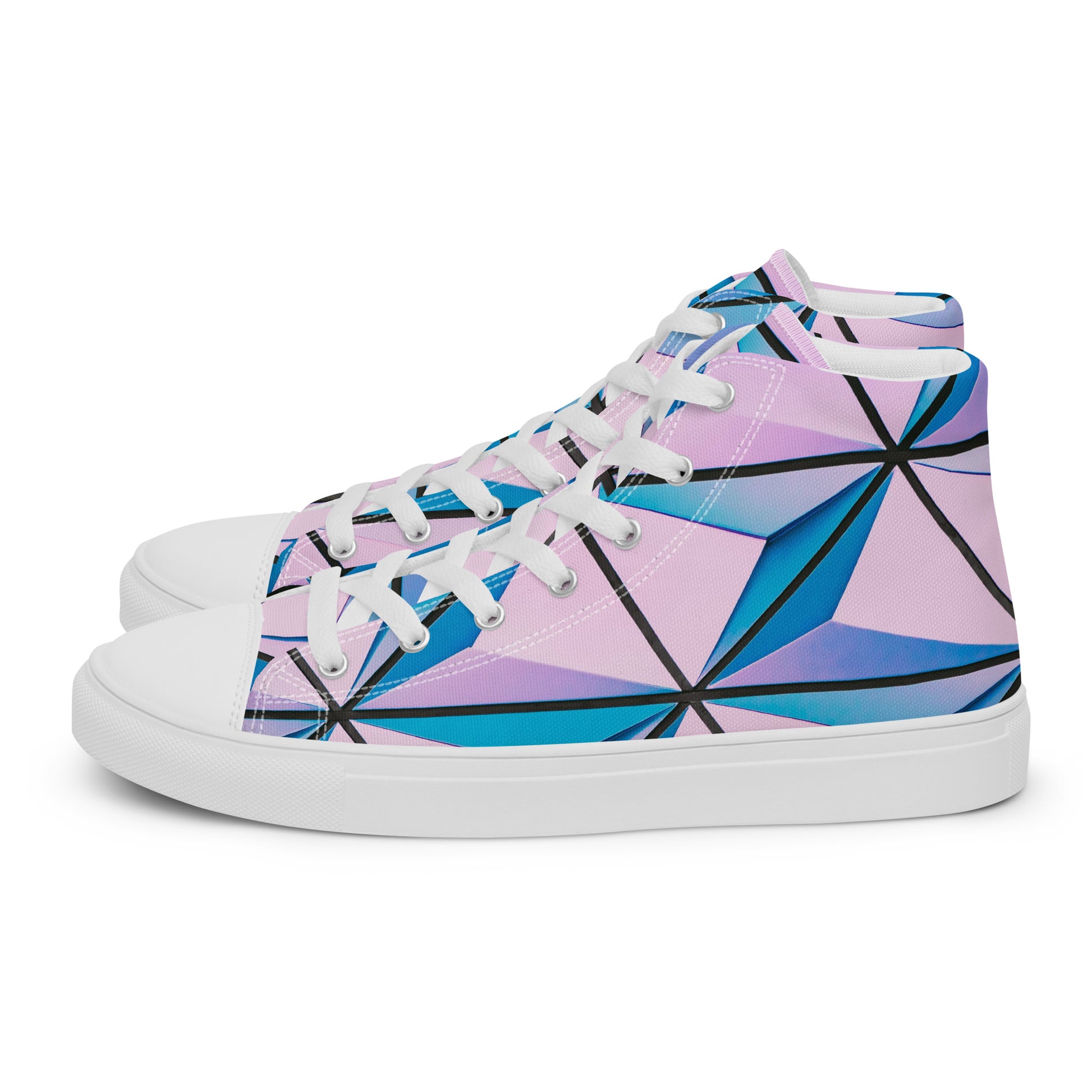 Lineage Of Angles Women's High Top Canvas Shoes - FLAKOUT