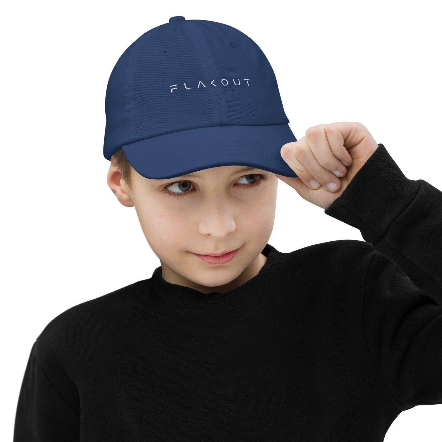 FLAKOUT Logo Embroidered Kid's Baseball Cap