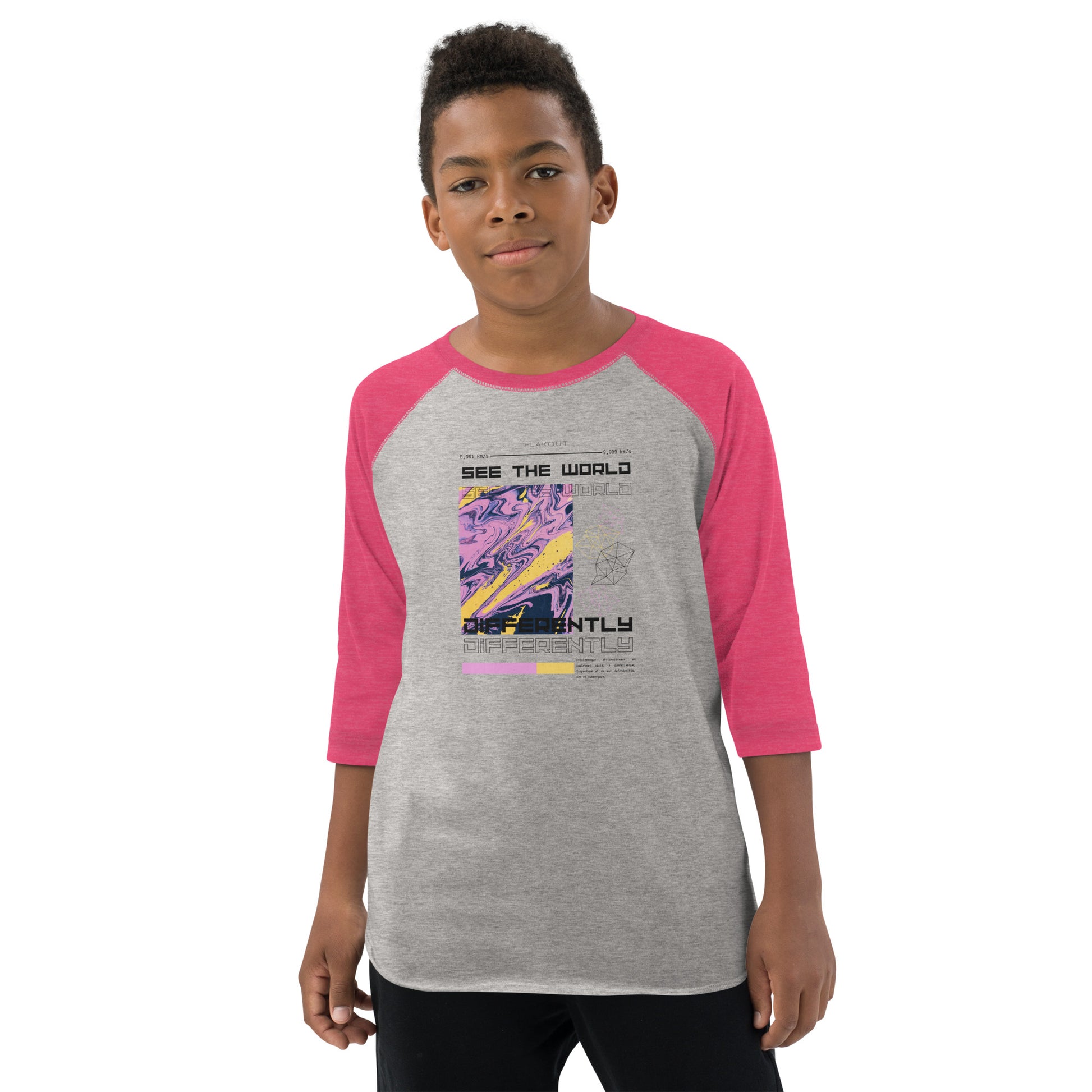 Divergent Horizon See The World Differently Kid's Long Sleeve Shirt - FLAKOUT