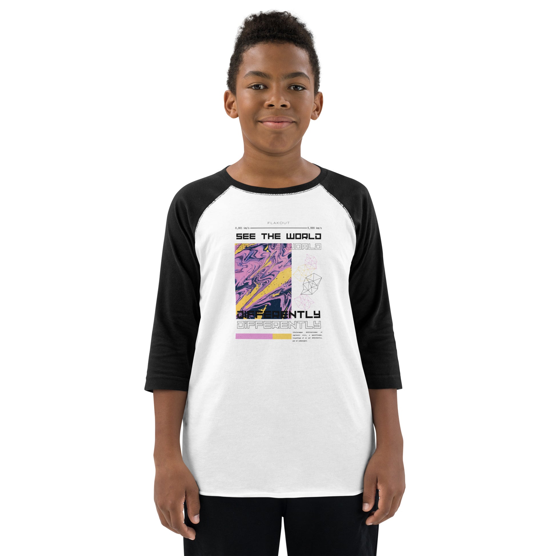 Divergent Horizon See The World Differently Kid's Long Sleeve Shirt - FLAKOUT