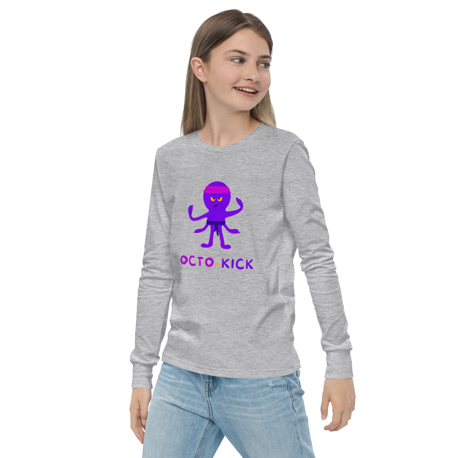 Octo-Kick Unisex Kid's Long Sleeve Tee - FLAKOUT