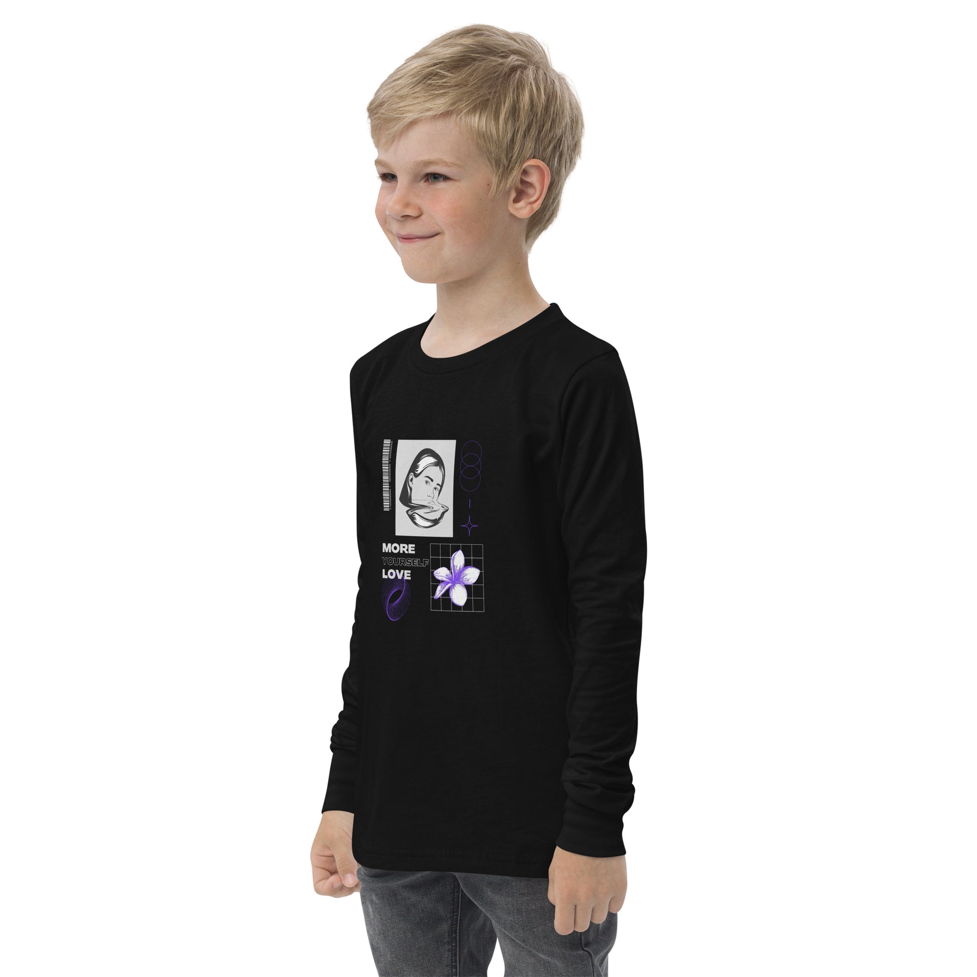 Nurture Yourself Love Yourself More Kid's Long Sleeve Shirt - FLAKOUT