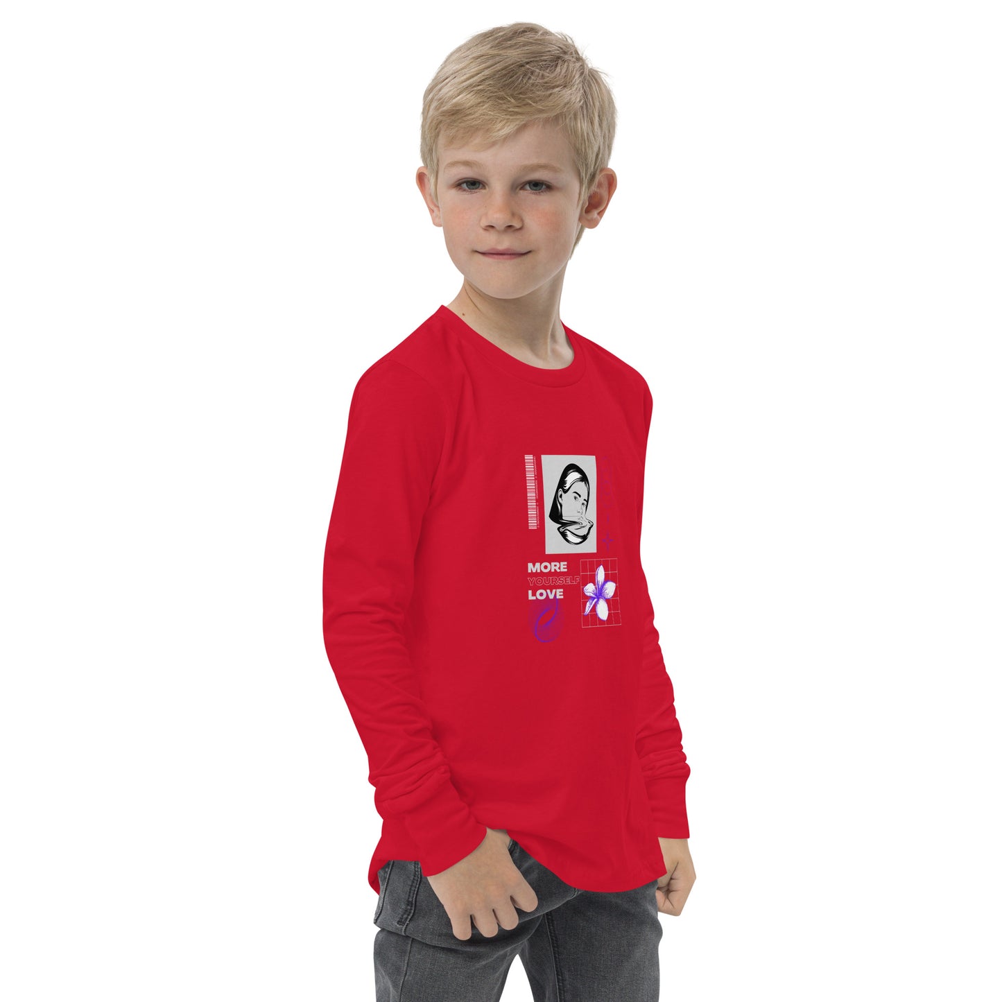 Nurture Yourself Love Yourself More Kid's Long Sleeve Shirt - FLAKOUT