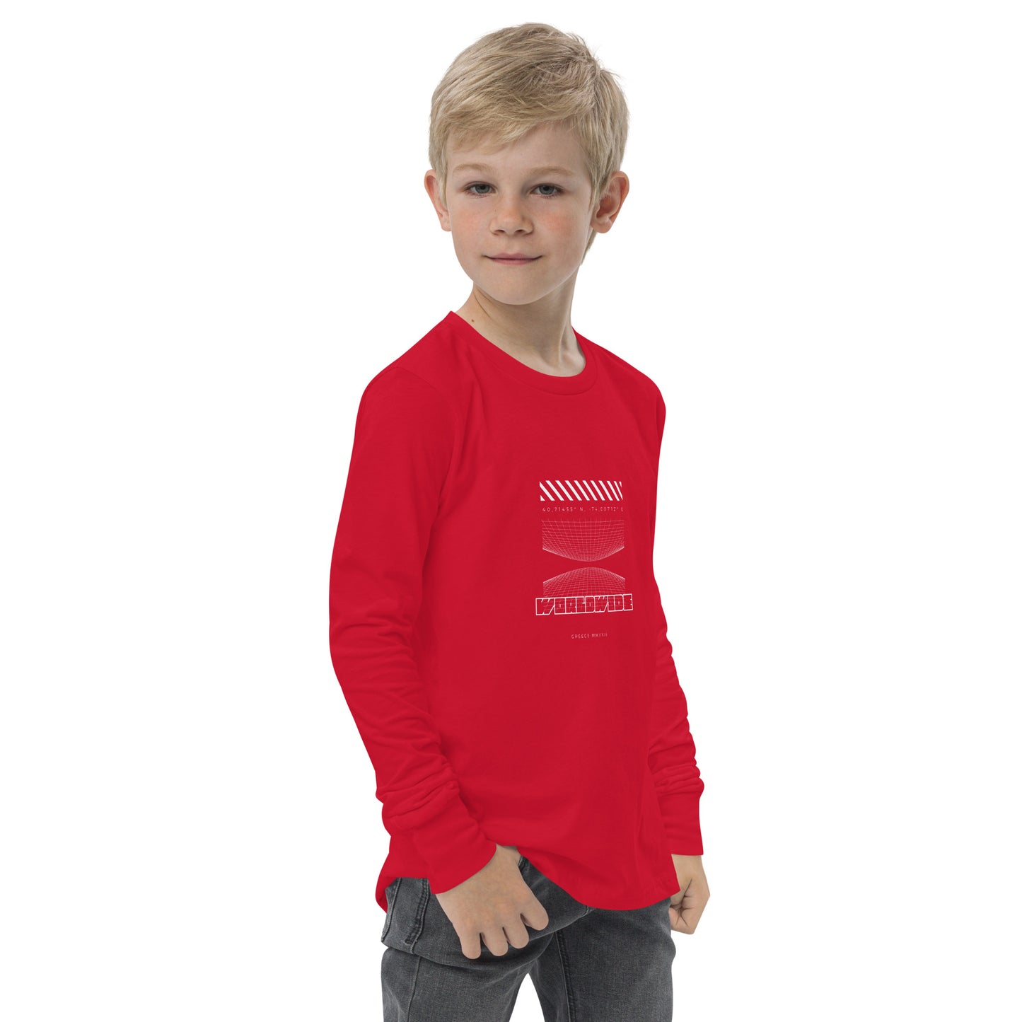 Kid's Long Sleeve Shirt Worldwide - FLAKOUT