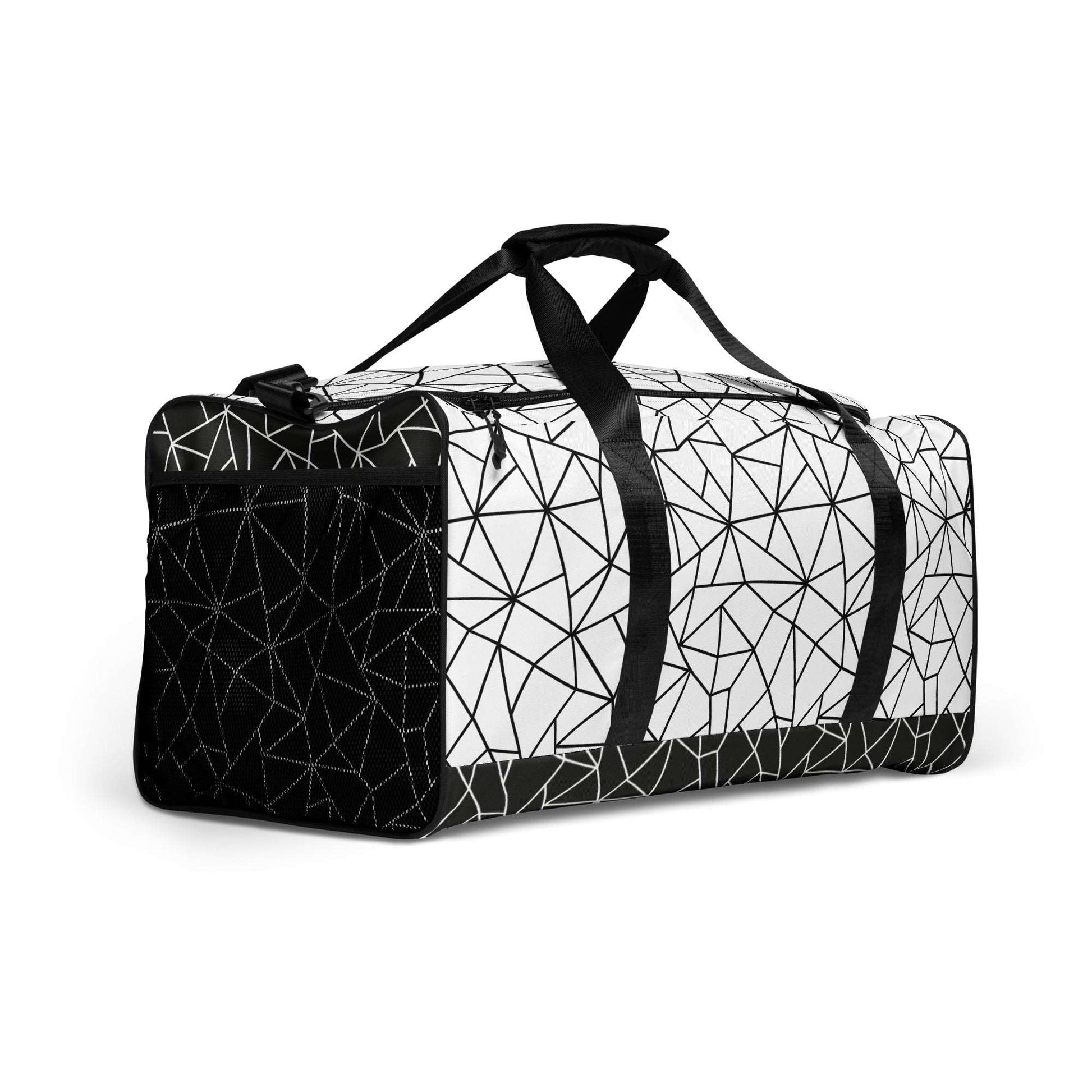 Angular Allure White Duffle Bag - FLAKOUT