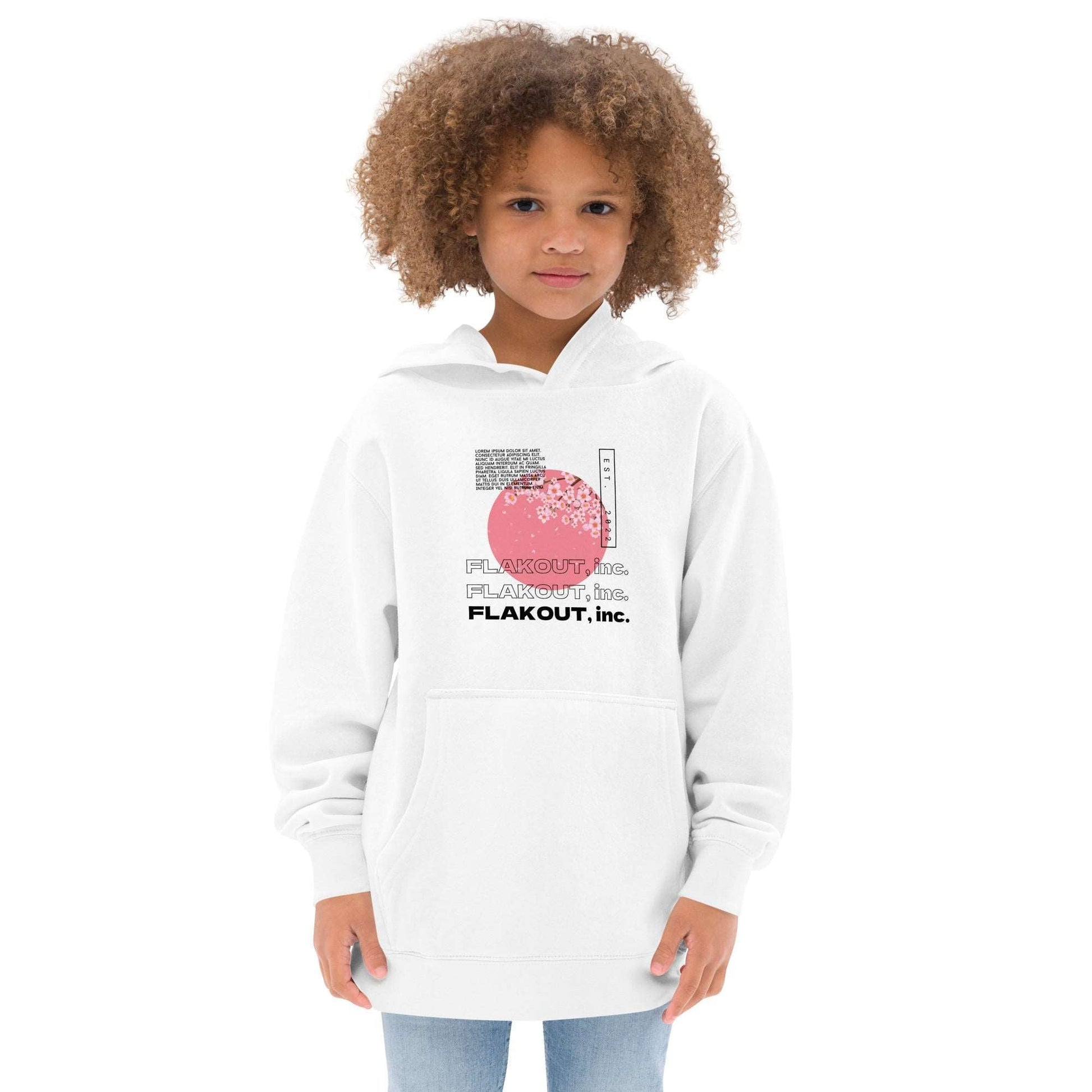 Zen Blossom Kid's Fleece Hoodie - FLAKOUT