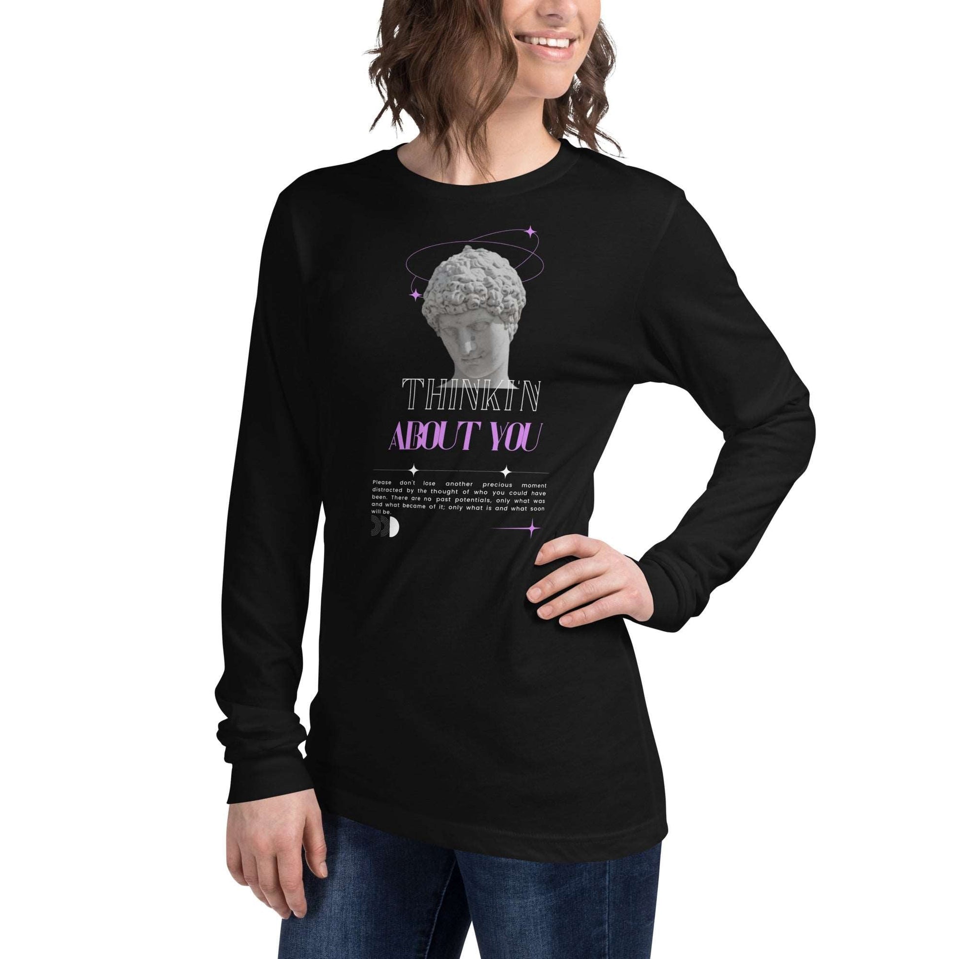 Mindfully Thinki'n About You Long Sleeve Tee - FLAKOUT