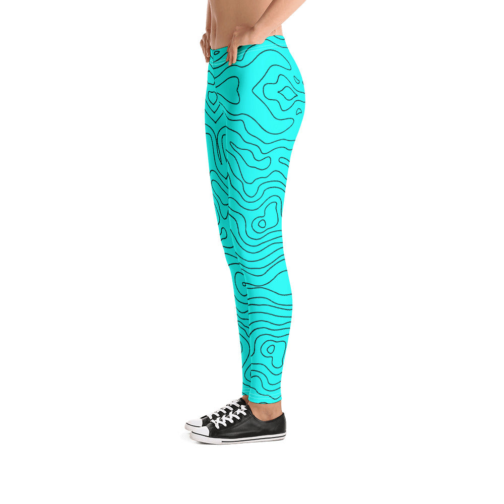 Blue Abyss Women's Leggings - FLAKOUT