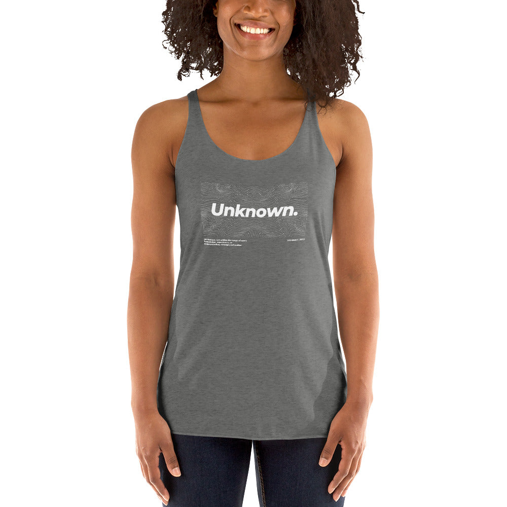 Veil Of The Unknown. Women's Racerback Tank - FLAKOUT